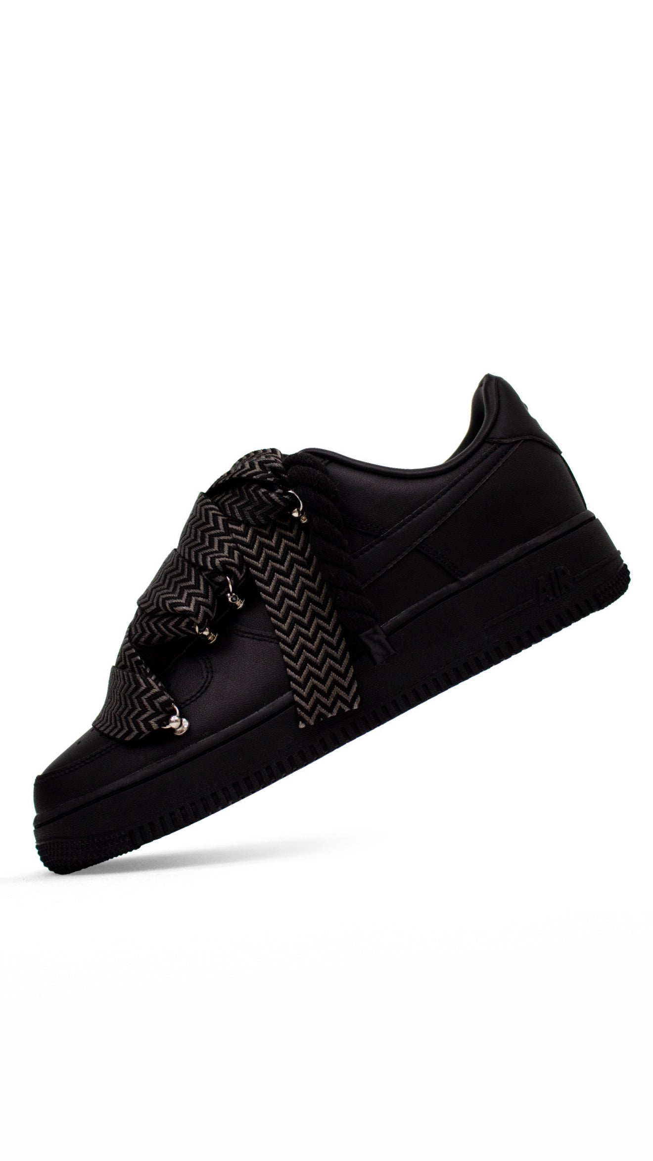 AIR FORCE 1 black rope laces black und lanvin blackest