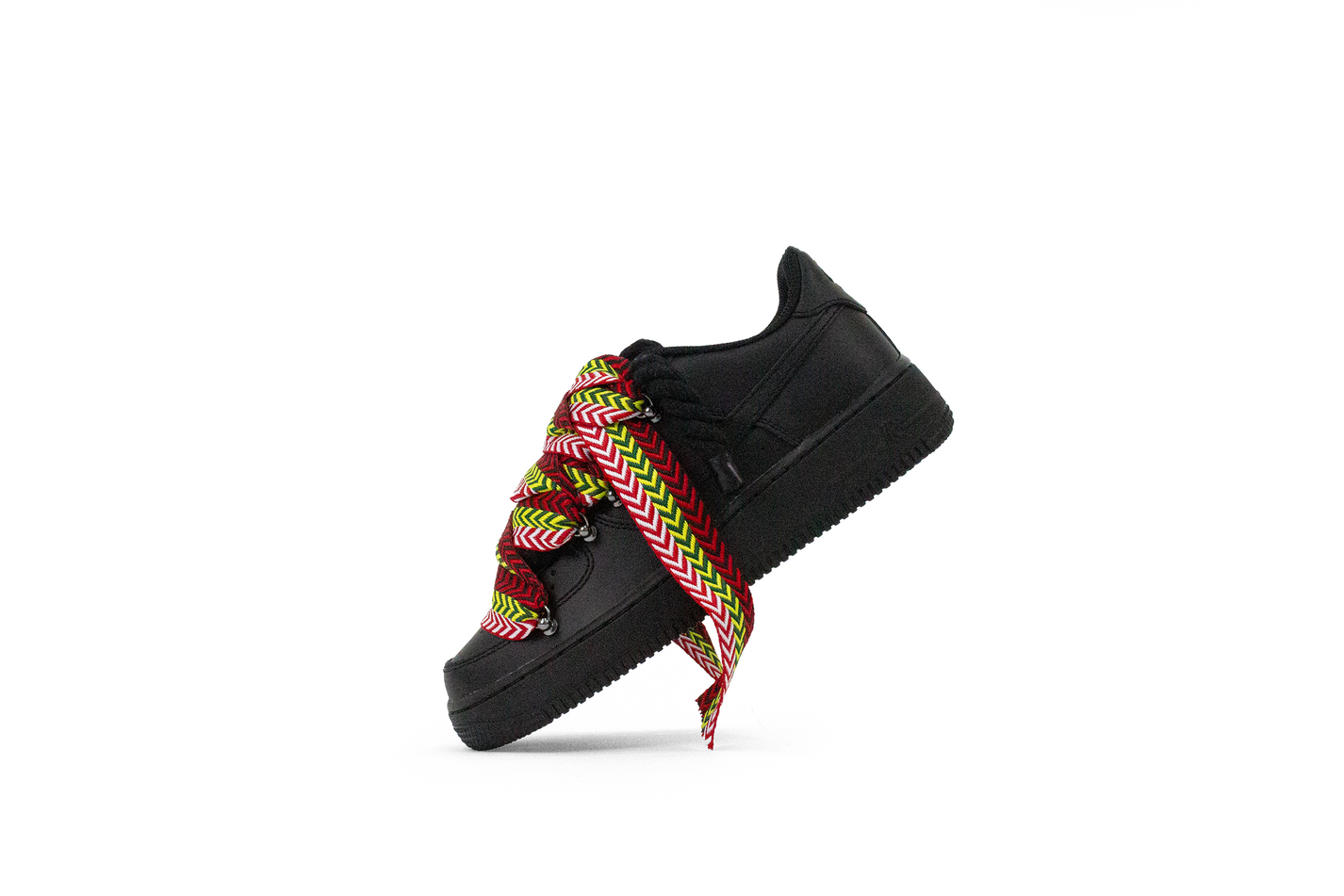 rope laces og red lanvin og red AIR FORCE 1 black