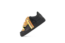 AIR FORCE 1 black rope laces black lanvijn yellow