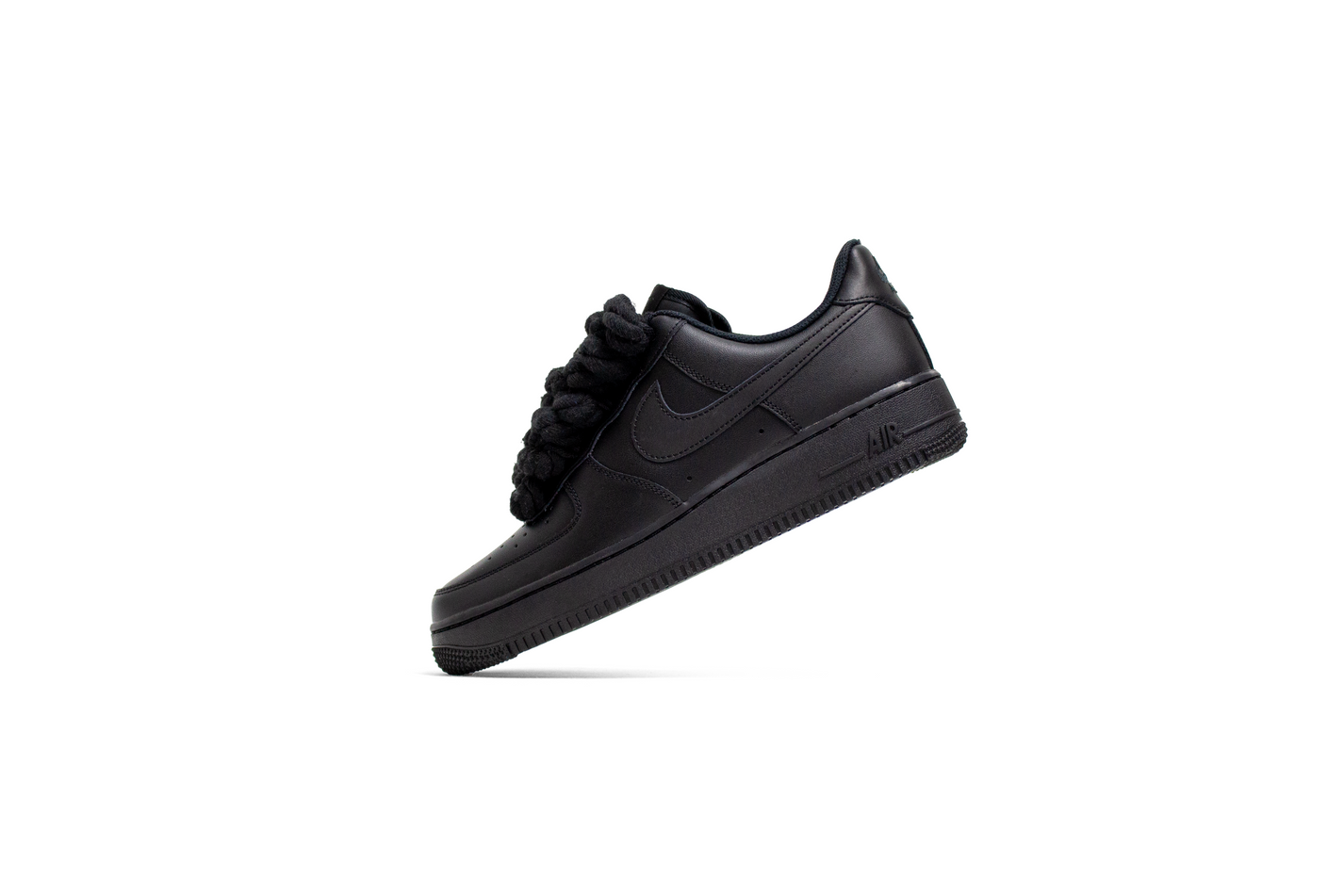 AIR FORCE 1 black rope laces black