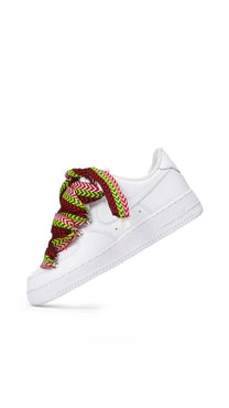 rope laces white lanvin og red Air Force 1 white