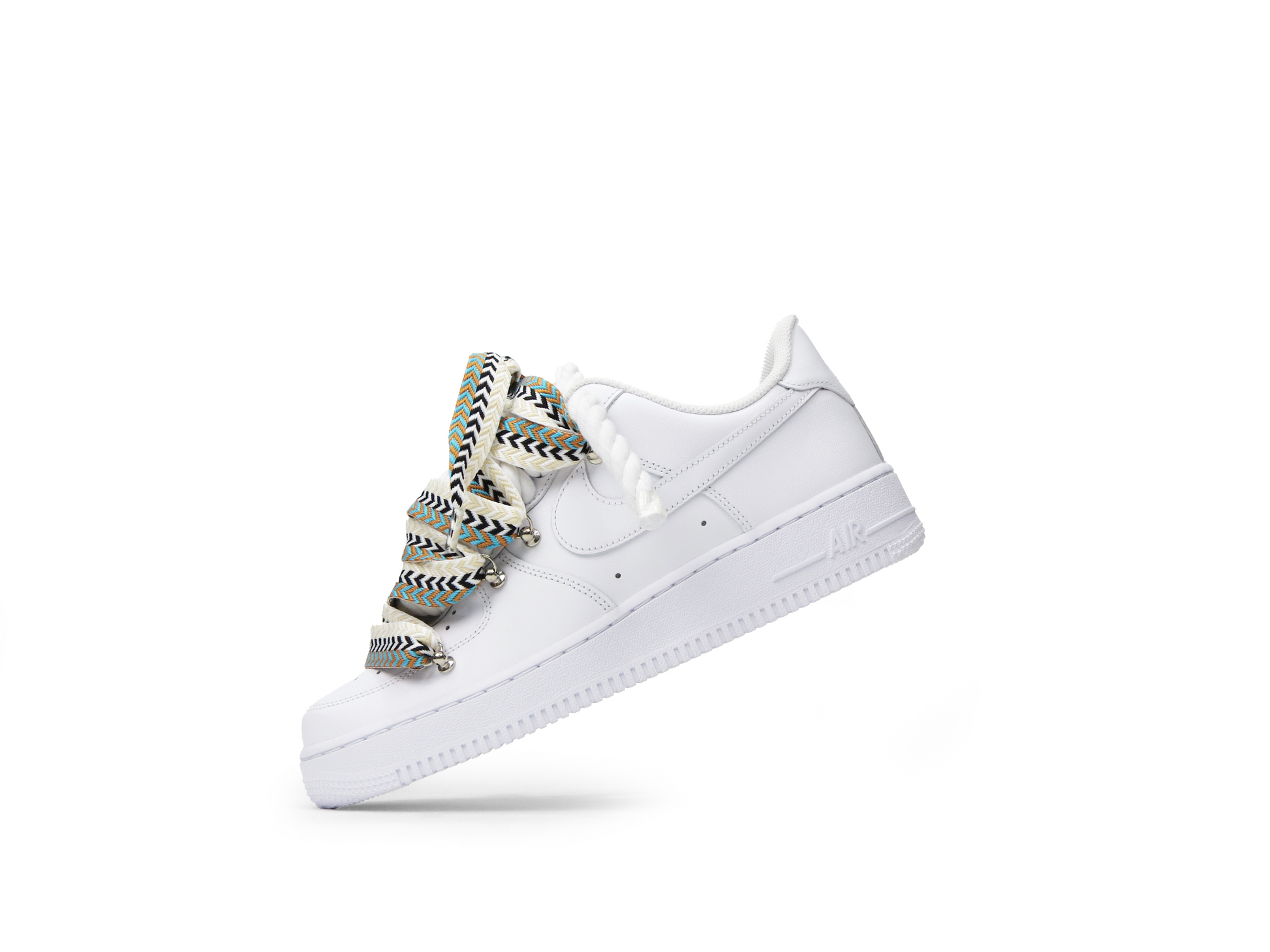 AIR FORCE 1 white lanvin grey white rope laces white