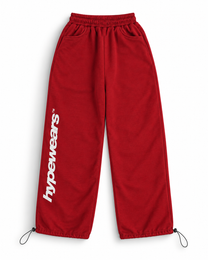 HYPEWEARS OPEN LEG JOGGER RED