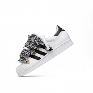 ADIDAS WHITE SUPERSTAR LANVIN