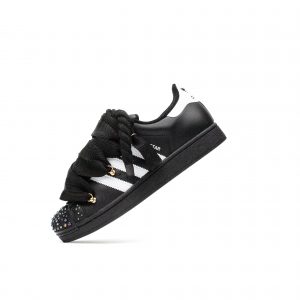 ADIDAS BLACK SUPERSTAR LANVIN